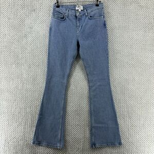 Miss Selfridge Jeans Women 28 Blue Light Wash Denim Flare Bell Bottom Mid Rise